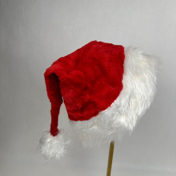 Red Christmas Santa Claus Hat with LED Colored Lights - Picture 5 of 8